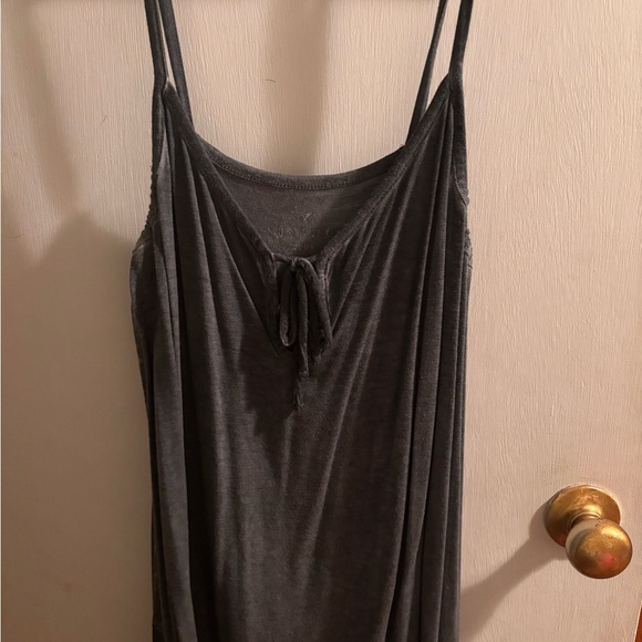 Gray Spaghetti Strap tank top - Picture 1 of 3